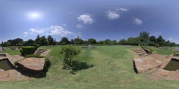 symmetrical garden